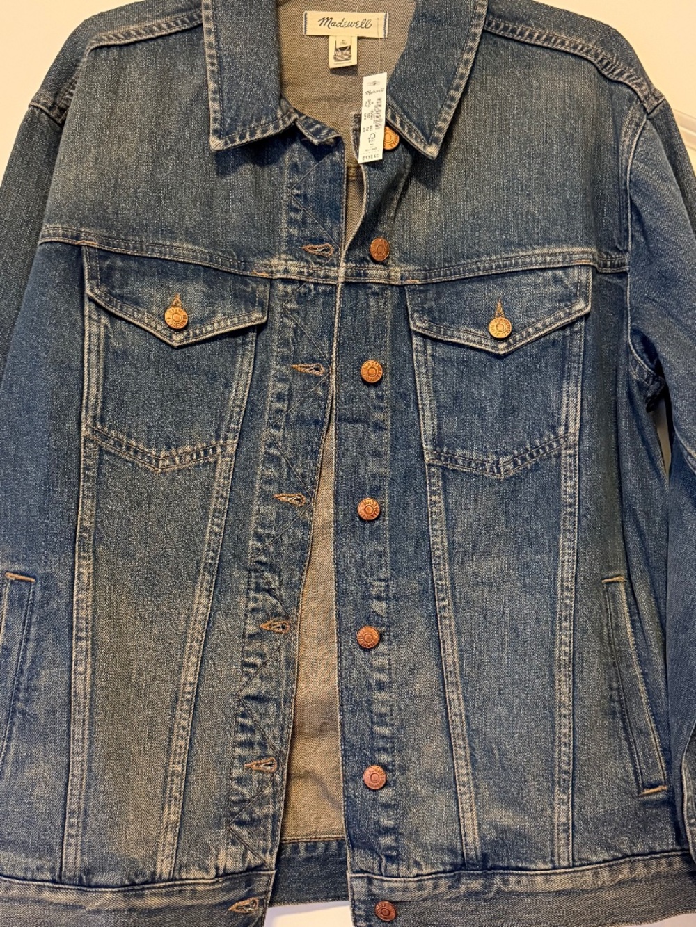 Madewell oversized denim jacket (M)